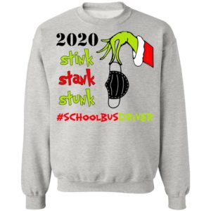 Grinch 2020 Stink Stank Stunk Christmas School Bus Driver T-Shirt