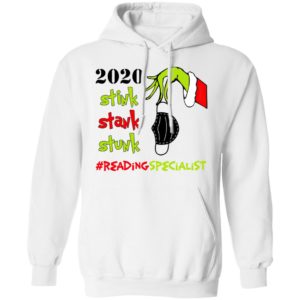 Grinch 2020 Stink Stank Stunk Christmas Reading Specialist T-Shirt