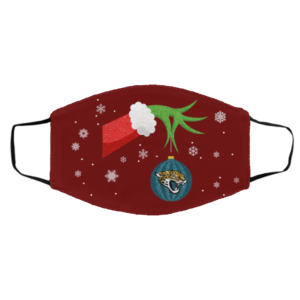 The Grinch Christmas Ornament Jacksonville Jaguars Face Mask