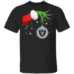 The Grinch Christmas Ornament Oakland Raiders Shirt