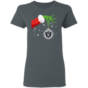 The Grinch Christmas Ornament Oakland Raiders Shirt