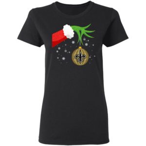 The Grinch Christmas Ornament New Orleans Saints Shirt