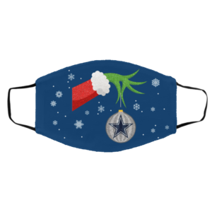 The Grinch Christmas Ornament Dallas Cowboys Face Mask