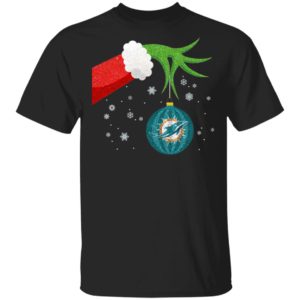 The Grinch Christmas Ornament Miami Dolphins Shirt