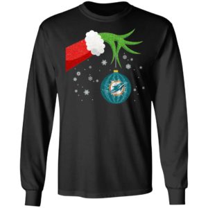 The Grinch Christmas Ornament Miami Dolphins Shirt