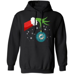 The Grinch Christmas Ornament Miami Dolphins Shirt