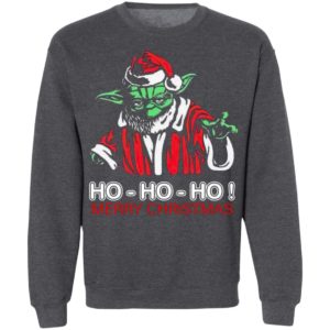 Santa Master Yoda Ho Ho Ho Merry Christmas Sweatshirt, Shirt