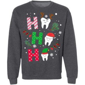 Dental Reindeer Santa Elf Ho Ho Ho Merry Christmas Sweatshirt, Hoodie