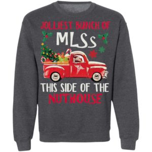 Jolliest Bunch Of Mlss This Side Of The Nuthouse Tree Christmas Sweatshirt, Hoodie