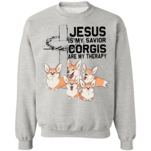 Jesus Is My Savior Corgis Are My Therapy Shirt