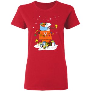 Virginia Cavaliers Santa Snoopy Wish You A Merry Christmas Shirt