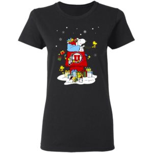 Utah Utes Santa Snoopy Wish You A Merry Christmas Shirt