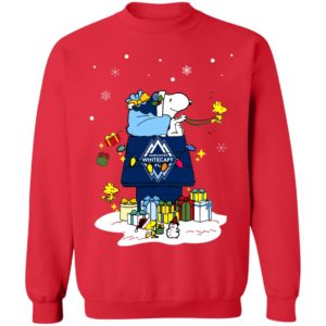 Vancouver Whitecaps FC Santa Snoopy Wish You A Merry Christmas Shirt
