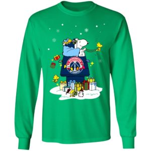 Washington Wizards Santa Snoopy Wish You A Merry Christmas Shirt