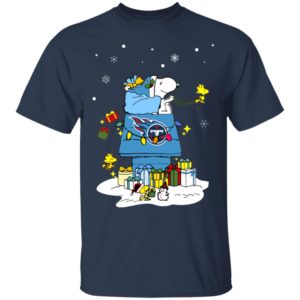 Tennessee Titans Santa Snoopy Wish You A Merry Christmas Shirt