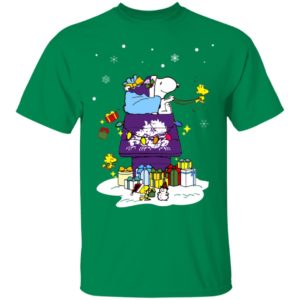 TCU Horned Frogs Santa Snoopy Wish You A Merry Christmas Shirt