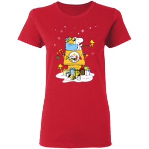 Pittsburgh Steelers Santa Snoopy Wish You A Merry Christmas Shirt
