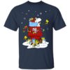 San Antonio Spurs Santa Snoopy Wish You A Merry Christmas Shirt