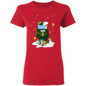 Portland Timbers Santa Snoopy Wish You A Merry Christmas Shirt