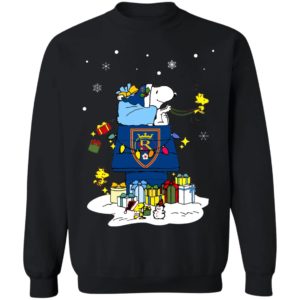 Real Salt Lake Santa Snoopy Wish You A Merry Christmas Shirt