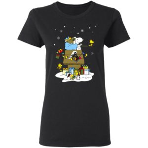 Purdue Boilermakers Santa Snoopy Wish You A Merry Christmas Shirt