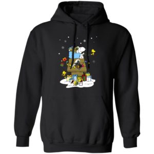 Purdue Boilermakers Santa Snoopy Wish You A Merry Christmas Shirt