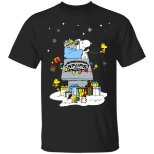 San Antonio Spurs Santa Snoopy Wish You A Merry Christmas Shirt San Antonio Spurs Santa Snoopy Wish You A Merry Christmas Shirt