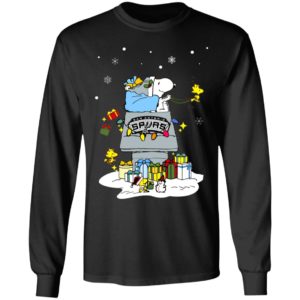 San Antonio Spurs Santa Snoopy Wish You A Merry Christmas Shirt