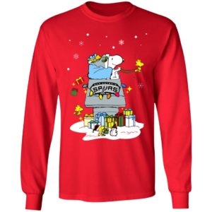 San Antonio Spurs Santa Snoopy Wish You A Merry Christmas Shirt