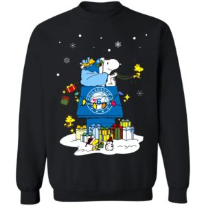 Philadelphia 76er Santa Snoopy Wish You A Merry Christmas Shirt
