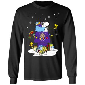 Orlando City SC Santa Snoopy Wish You A Merry Christmas Shirt