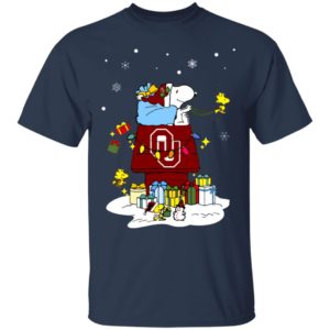 Oklahoma Sooners Santa Snoopy Wish You A Merry Christmas Shirt