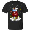 Oklahoma State Cowboys Santa Snoopy Wish You A Merry Christmas Shirt