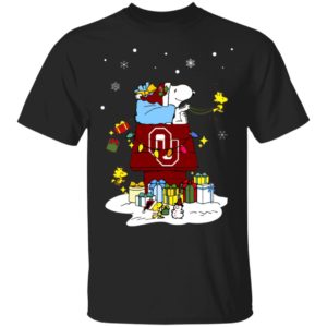 Oklahoma Sooners Santa Snoopy Wish You A Merry Christmas Shirt