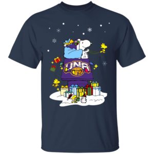 North Alabama Lions Santa Snoopy Wish You A Merry Christmas Shirt