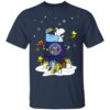 New York Giants Santa Snoopy Wish You A Merry Christmas Shirt