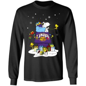 North Alabama Lions Santa Snoopy Wish You A Merry Christmas Shirt