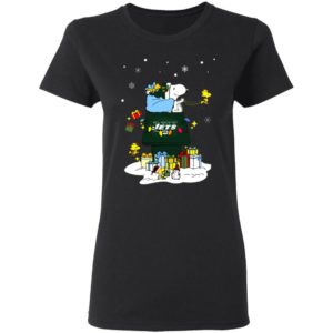 New York Jets Santa Snoopy Wish You A Merry Christmas Shirt