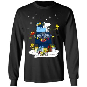 New Orleans Pelicans Santa Snoopy Wish You A Merry Christmas Shirt