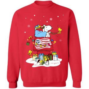 New England Revolution Santa Snoopy Wish You A Merry Christmas Shirt
