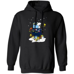New England Patriots Santa Snoopy Wish You A Merry Christmas Shirt