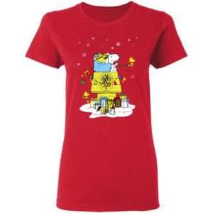 Nashville SC Santa Snoopy Wish You A Merry Christmas Shirt