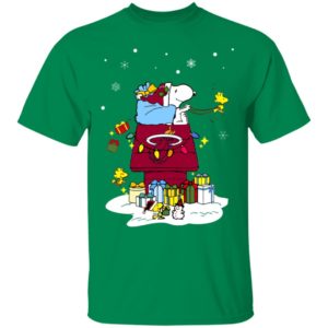 Miami Heat Santa Snoopy Wish You A Merry Christmas Shirt