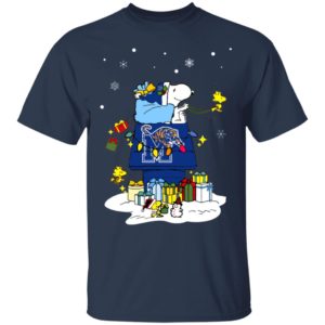 Memphis Tigers Santa Snoopy Wish You A Merry Christmas Shirt