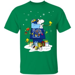 Memphis Tigers Santa Snoopy Wish You A Merry Christmas Shirt