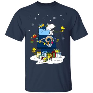Los Angeles Rams Santa Snoopy Wish You A Merry Christmas Shirt Los Angeles Rams Santa Snoopy Wish You A Merry Christmas Shirt