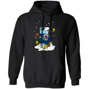 Los Angeles Rams Santa Snoopy Wish You A Merry Christmas Shirt