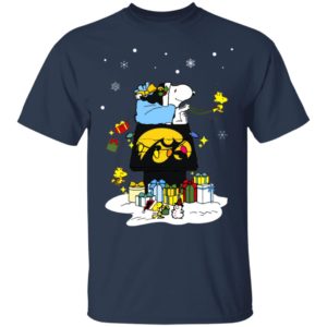 Iowa Hawkeyes Santa Snoopy Wish You A Merry Christmas Shirt