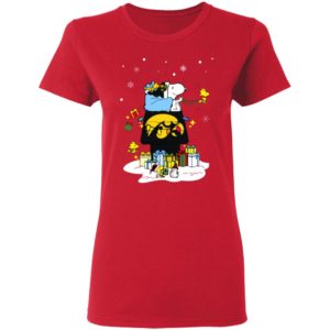 Iowa Hawkeyes Santa Snoopy Wish You A Merry Christmas Shirt