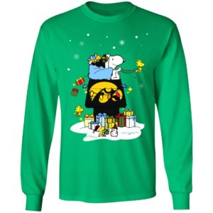 Iowa Hawkeyes Santa Snoopy Wish You A Merry Christmas Shirt